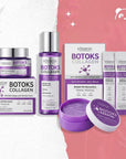 Zestaw do pielęgnacji twarzy Botoks Collagen 4w1 – płatki pod oczy, maska, esencja i krem