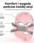Maska LED do fototerapii twarzy 7-kolorowa – domowe spa przeciw niedoskonałościom - Maski LED
