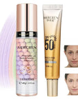 Makeup Base + Anti-Photoaging Cream SPF 50 + 2 Free Sponges Set