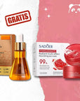 Płatki pod oczy Sadoer z ekstraktem z granatu + SERUM Z PEPTYDAMI gratis