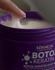 Zestaw do pielęgnacji włosów z botox keratin KORMESIC (Szampon, Maska, Serum)