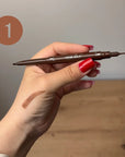 Eyebrow pencil with brush