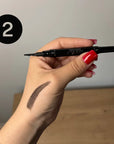 Eyebrow pencil with brush