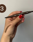 Eyebrow pencil with brush