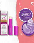 Zestaw pod oczy Kormesic – płatki pod oczy Botoks Keratin 60 szt. + stick pod oczy Botoks Collagen 5 g - Zestawy do twarzy