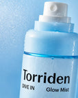 Torriden DIVE-IN Glow Mist sejas migliņa ar hialuronskābi – 120 ml