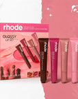 Zestaw balsamów do ust Rhode – 4 odcienie, połysk i pielęgnacja, 4 x 10 ml