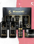 Set gegen Haarausfall und für Haarwachstum Kormesic 5% Minoxidil mit Biotin, 4-in-1