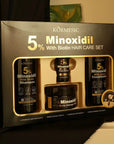 Set gegen Haarausfall und für Haarwachstum Kormesic 5% Minoxidil mit Biotin, 4-in-1