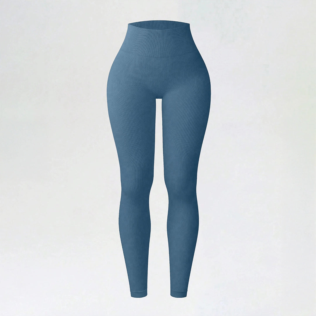 Ribbed leggings with a push-up effect – shaping and comfort