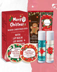 Teplá vánoční krabička – balzámy na rty, krémy na ruce a nohy (6 kusů)