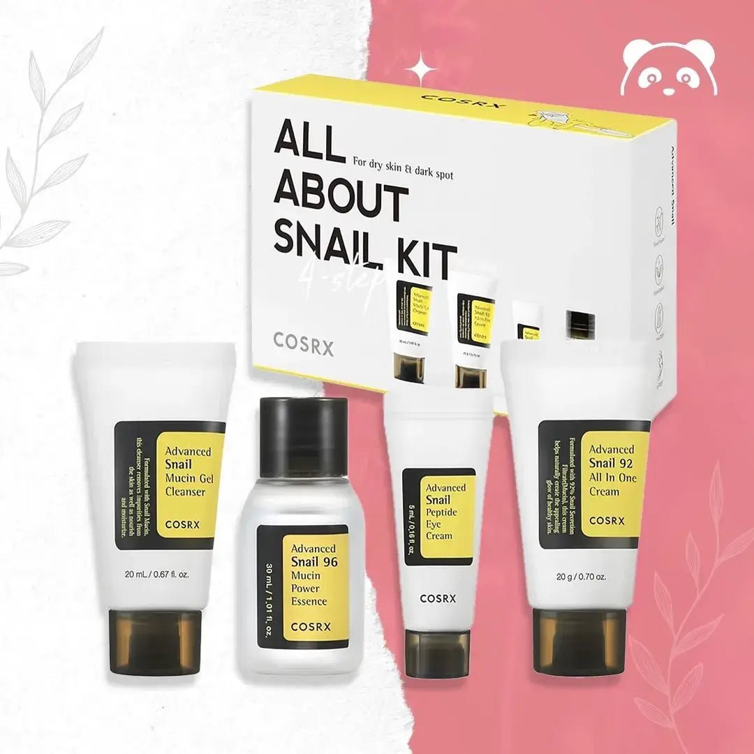 Deep regeneration, hydration, and glow set with snail mucin