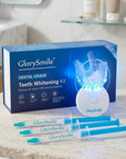 GlorySmile teeth whitening set – LED tray + 3 whitening gels