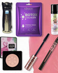 Set 6 v 1 pro dokonalý make-up – lesk na rty a houbička jako dárek