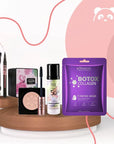 Set 6 v 1 pro dokonalý make-up – lesk na rty a houbička jako dárek