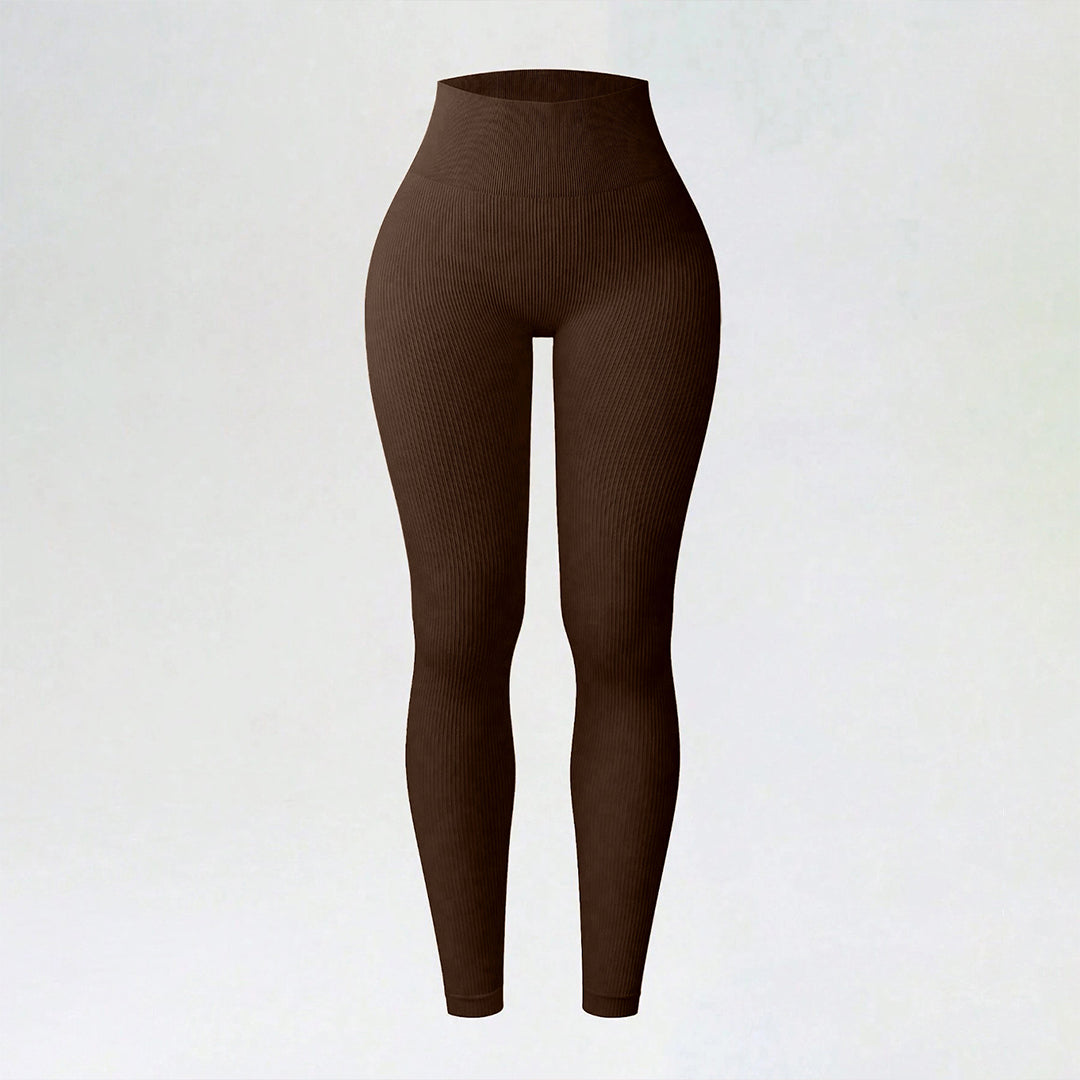 Ribbed leggings with a push-up effect – shaping and comfort