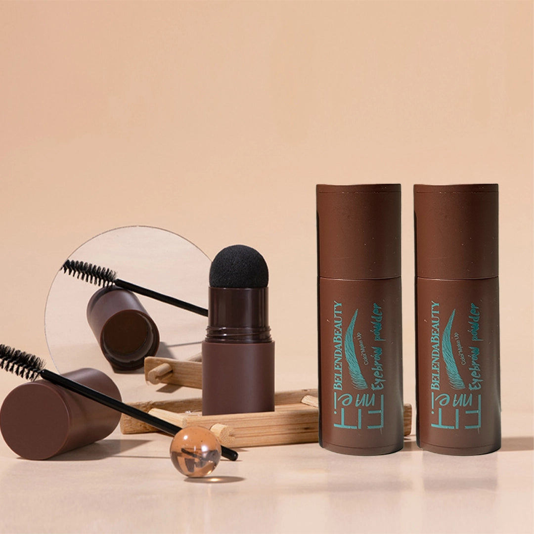 3-in-1 eyebrow stamp with three stencils