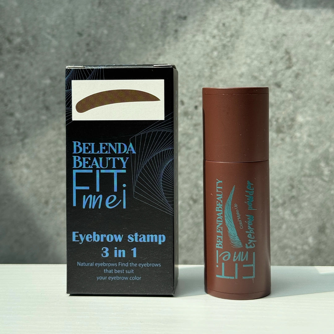 3-in-1 eyebrow stamp with three stencils