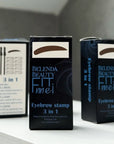 Stempel do brwi 3 w 1 z trzema szablonami