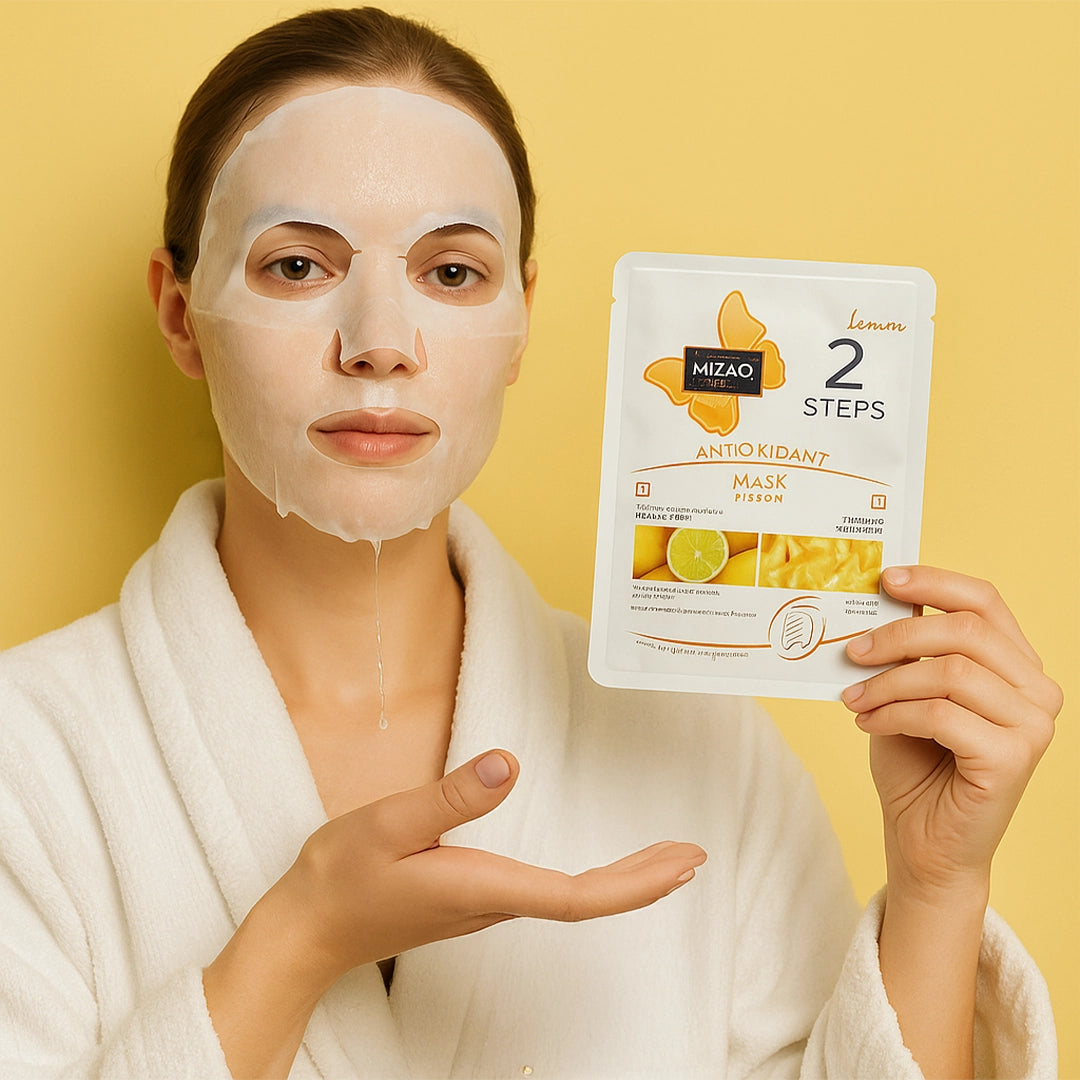 Maska do twarzy 2-etapowa Lemon – DIZAO Antioxidant