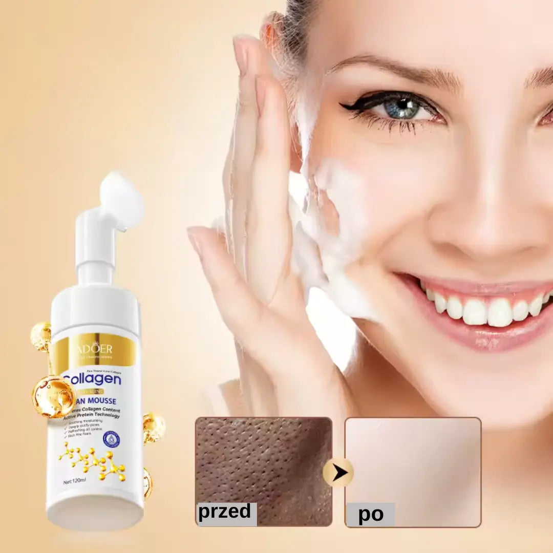 Pianka do oczyszczania I demakijażu Sadoer Collagen - Anty Aging