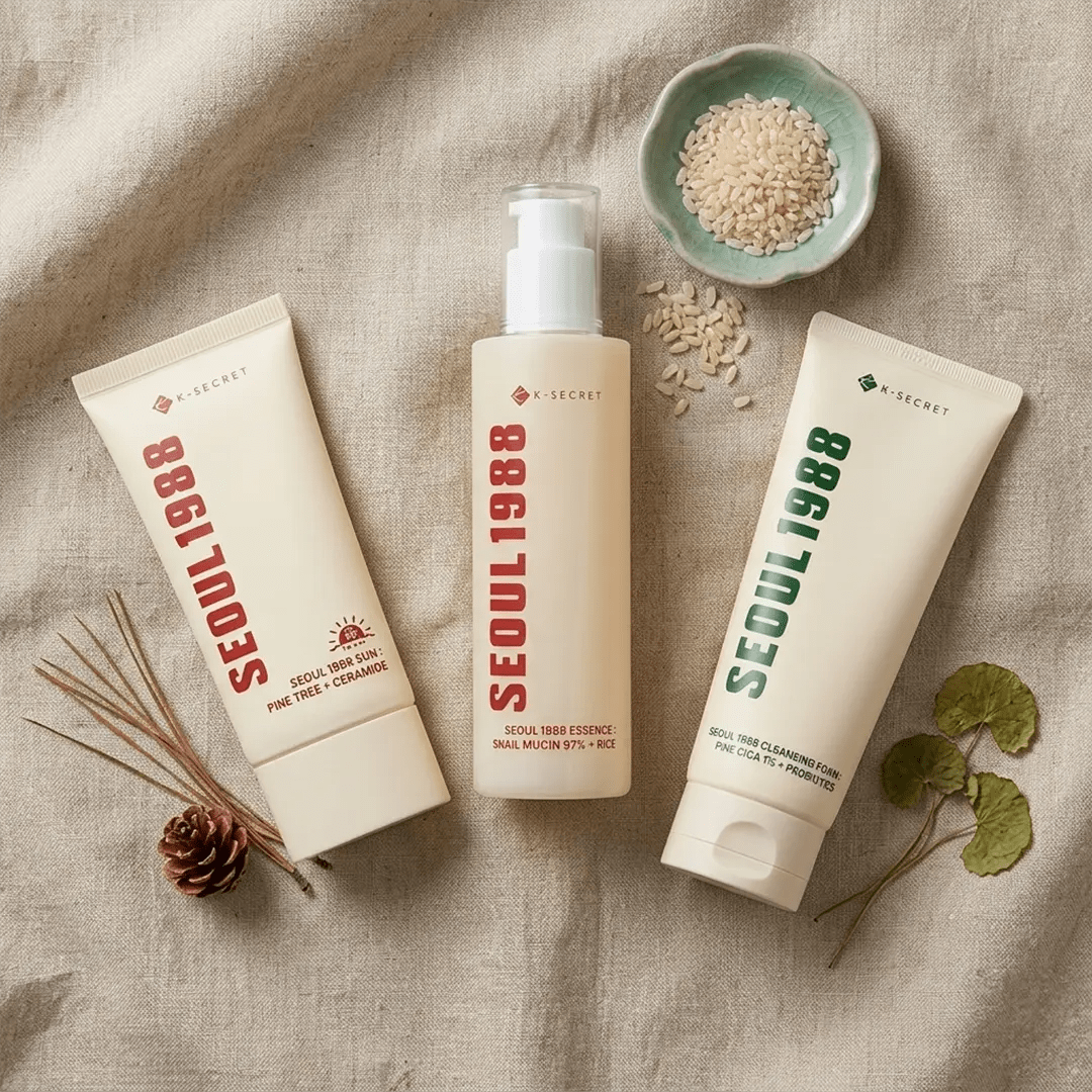 K-SECRET Seoul 1988 SPF50 and essence set – AzjaSklep