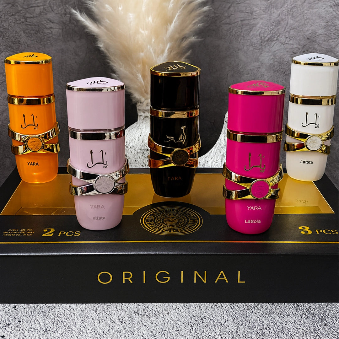 Zestaw oryginalnych perfum z Dubaju – kolekcja Yara & Asad (5 × 30 ml)