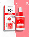 Izgaismojošs sejas serums ar persiku un niacinamīdu Kormesic 70+