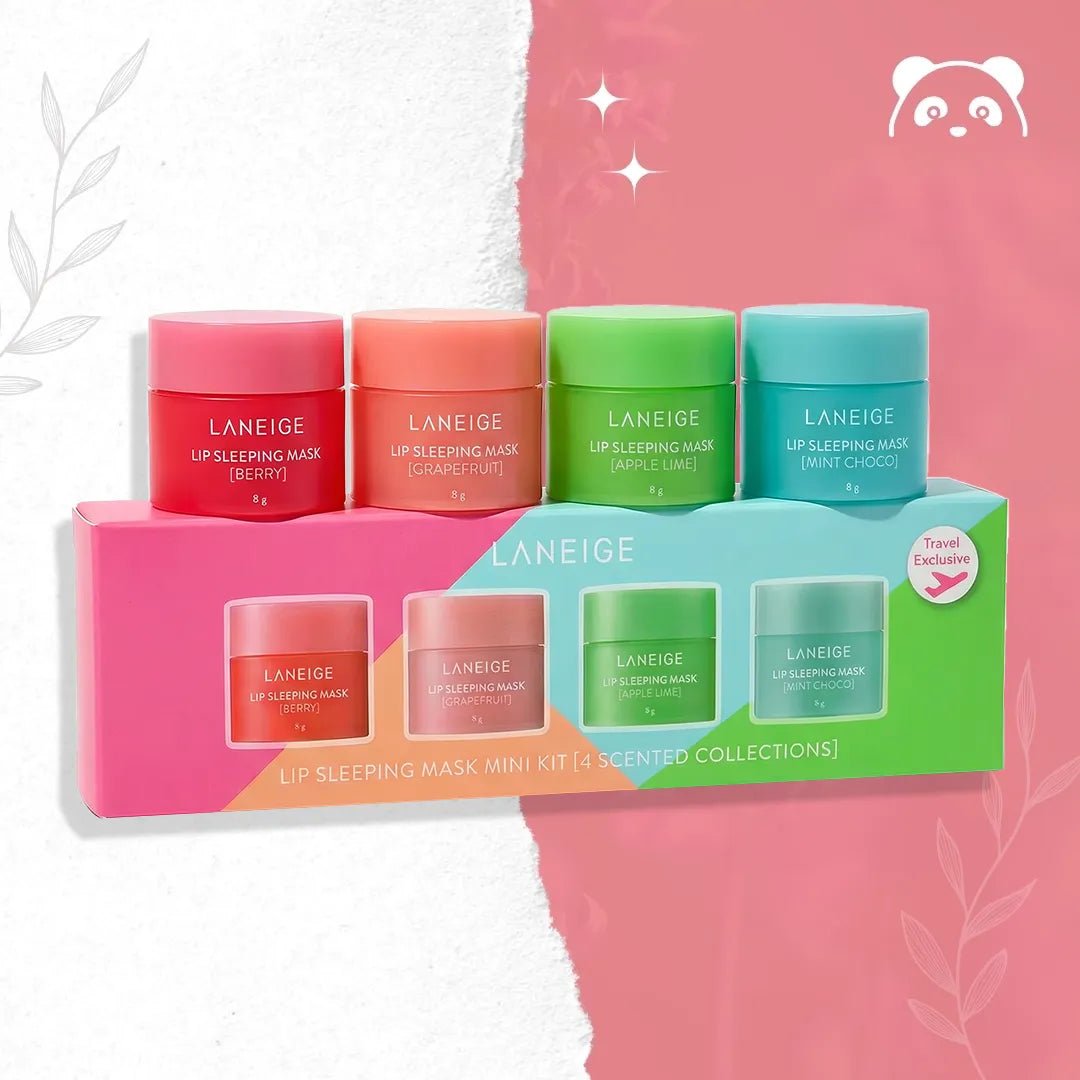 PEAU DE L'ANGE Lingerie Cleansing 3個セット Laneige Dreamy Lip Kit – 4 mini naktinės lūpų kaukės | AzjaSklep