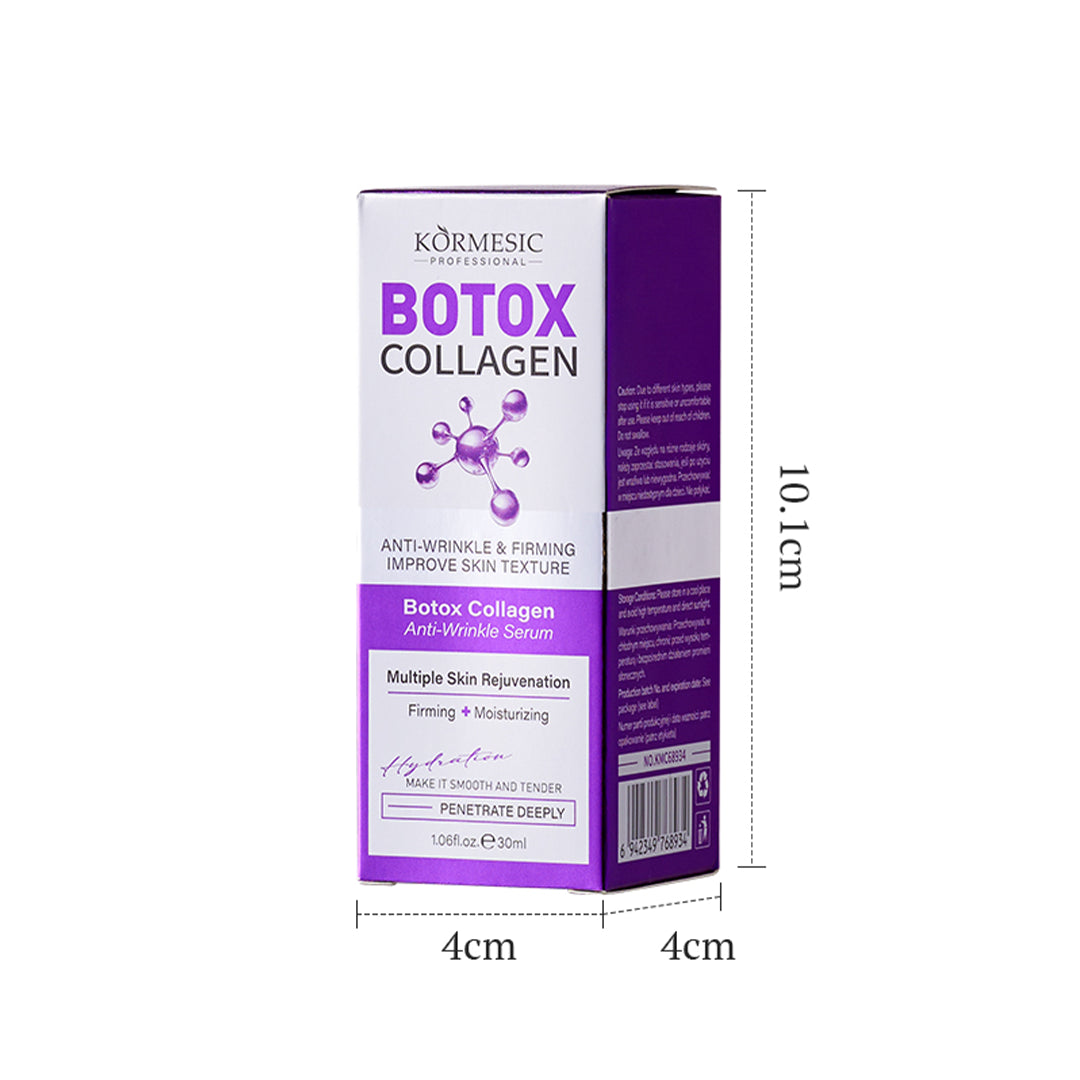 Serum z efektem botoksu do wygładzania zmarszczek i ujędrniania skóry — Botox Collagen Anti-Wrinkle Serum Kormesic (30 ml)