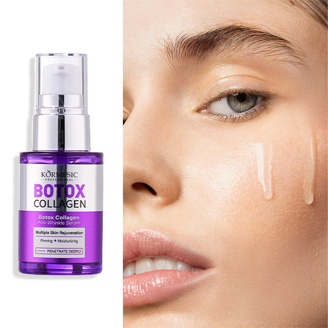 Serum z efektem botoksu do wygładzania zmarszczek i ujędrniania skóry — Botox Collagen Anti-Wrinkle Serum Kormesic (30 ml)