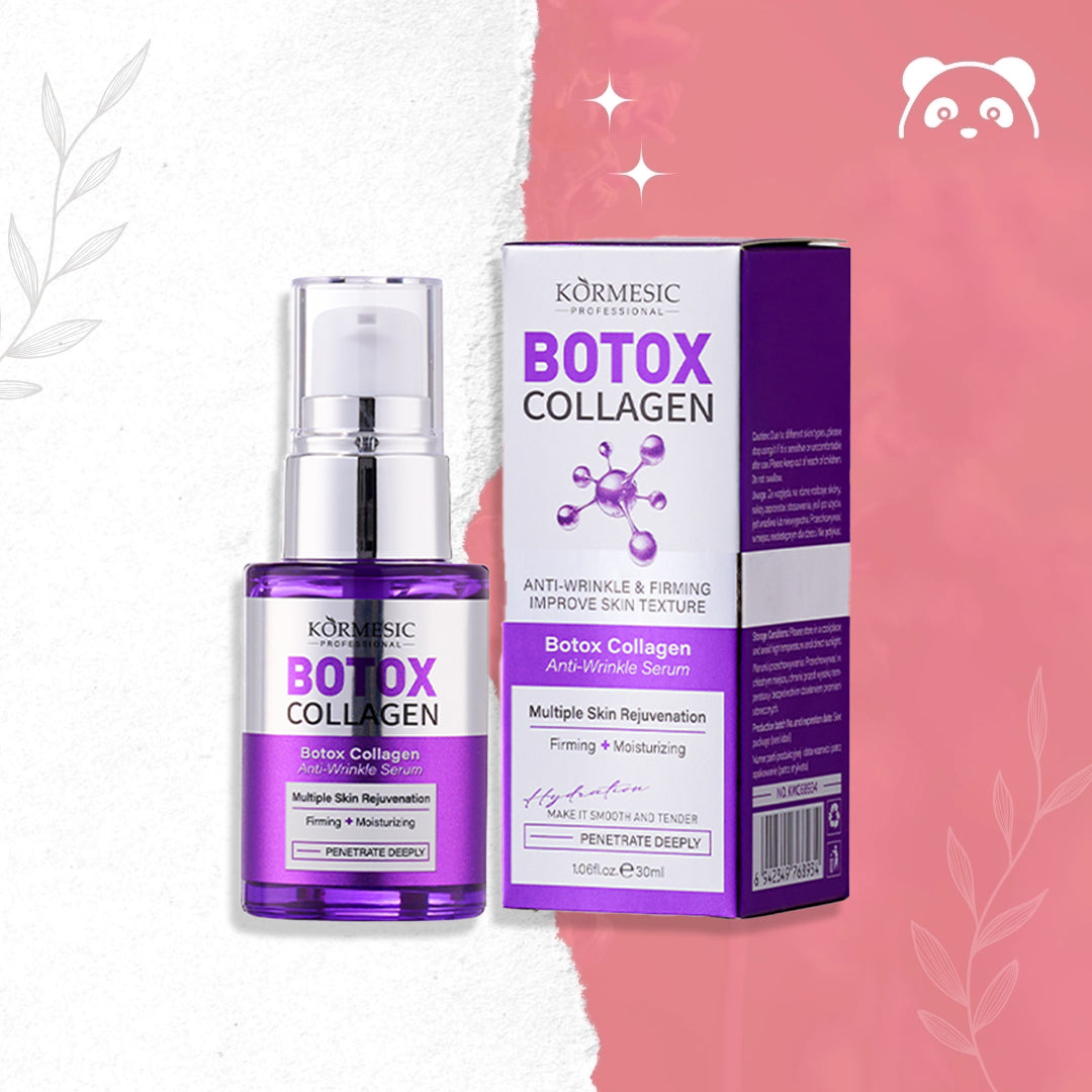 Serum z efektem botoksu do wygładzania zmarszczek i ujędrniania skóry — Botox Collagen Anti-Wrinkle Serum Kormesic (30 ml)