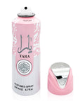 Zestaw Yara: perfumy + dezodorant + mgiełka do włosów (różowy lub czerwony)