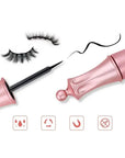 Sztuczne rzęsy 3D na magnesach + Magnetyczny Eyeliner Gratis