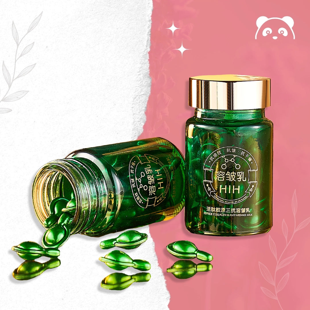 Omlazující kapsle s kolagenním peptidem - intenzivní hydratace, zpevnění, vyhlazení vrásek