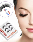Sztuczne rzęsy 3D na magnesach + Magnetyczny Eyeliner Gratis