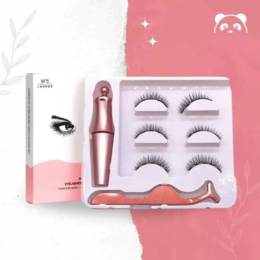 Künstliche 3D-Wimpern mit Magneten + Magnetischer Eyeliner Gratis –  AzjaSklep