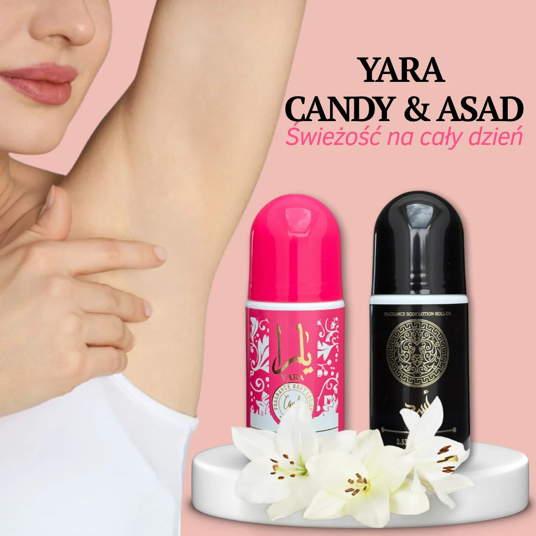 Perfumowany dezodorant arabski w kulce Yara Candy & Asad 1 szt