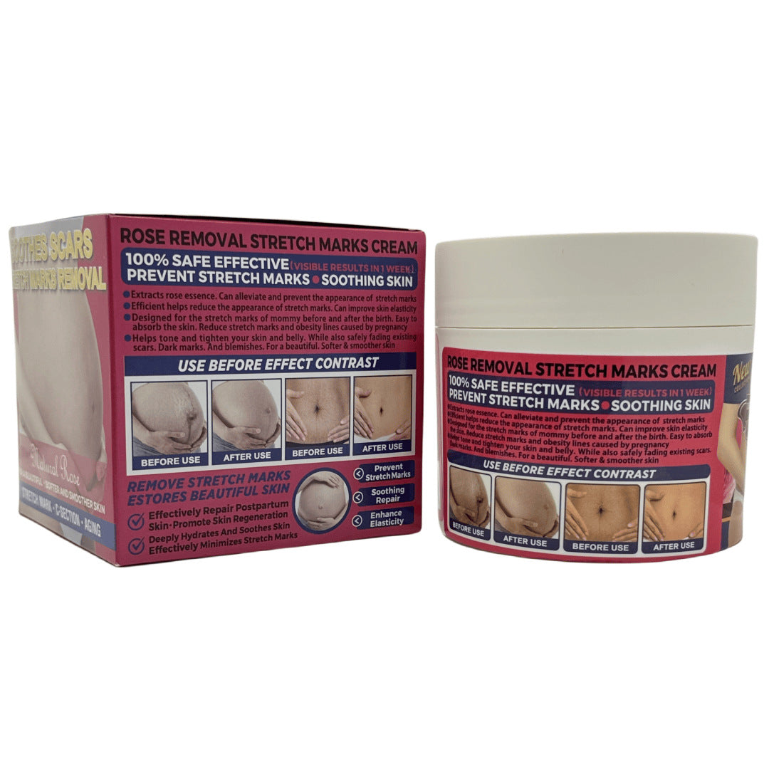 Krem na rozstępy z różą – łagodzący, regenerujący, nawilżający