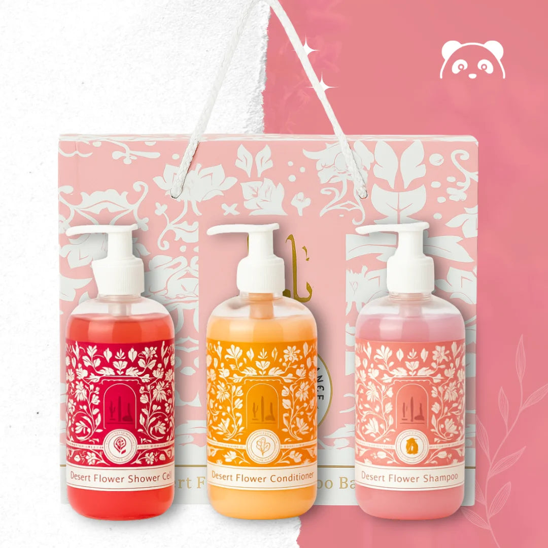 Sada YARA – šampon, kondicionér a sprchový gel (3x500 ml) s vůní sladkých dezertů a jemných květin