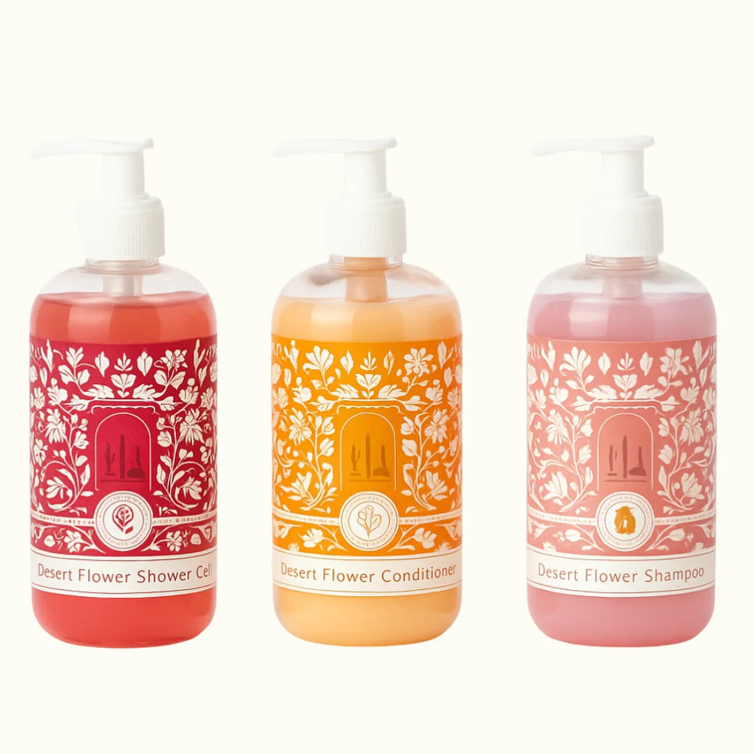 Sada YARA – šampon, kondicionér a sprchový gel (3x500 ml) s vůní sladkých dezertů a jemných květin