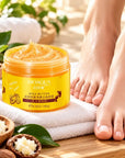 BIOAQUA Shea Butter – kremowy peeling do stóp z masłem shea 180 g - Peelingi do rąk i stóp