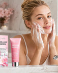 Pianka do mycia twarzy SADOER Collagen Sakura – 100 g