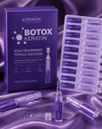 Kuracja do skóry głowy Botox Keratin – ampułki wzmacniające cebulki włosów 10 × 1,5 ml