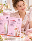 SADOER kolageno ir nikotinamido kaukės rankoms ir pėdoms – 40 ml / 2 × 40 ml