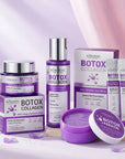 Zestaw do pielęgnacji twarzy Botox Collagen 4w1 – płatki pod oczy, maska, esencja i krem