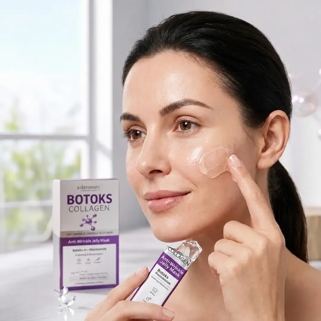 Zestaw do pielęgnacji twarzy Botoks Collagen 4w1 – płatki pod oczy, maska, esencja i krem