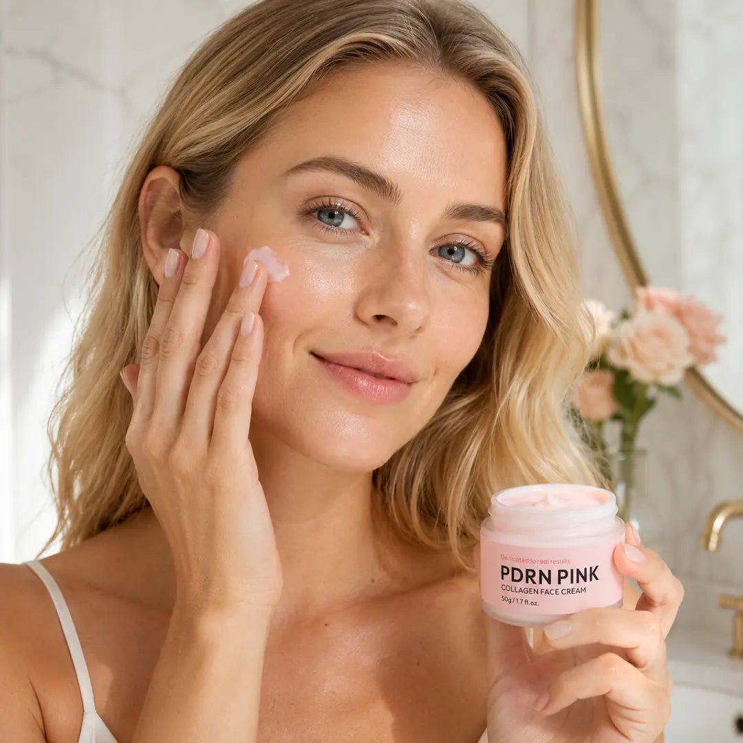 PDRN Pink Face Cream with Collagen and Vitamin B12 – Intense Hydration and Smoothing, 50 g
