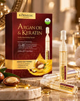 KORMESIC Argan Oil & Keratin – ampułki do skóry głowy 10 × 1,5 ml
