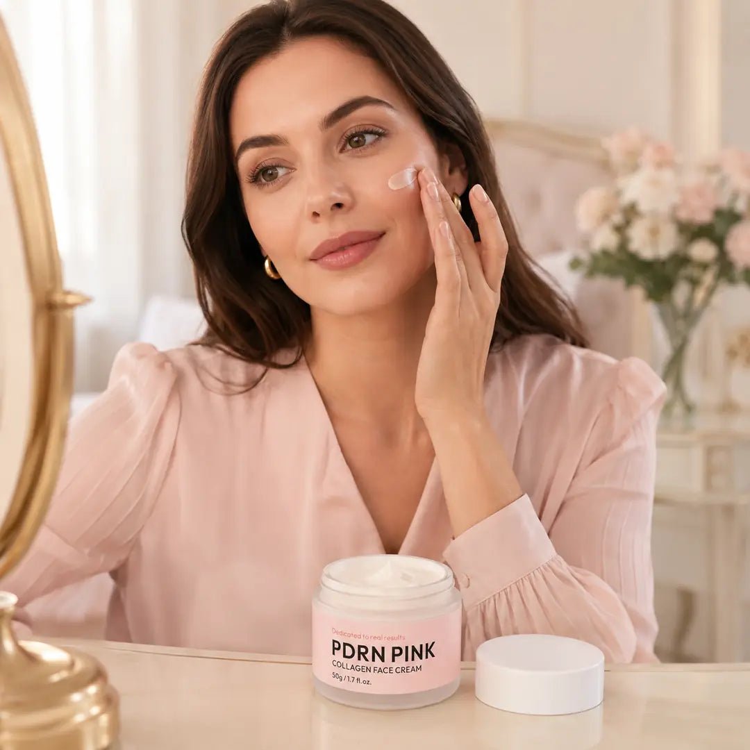 PDRN Pink Face Cream with Collagen and Vitamin B12 – Intense Hydration and Smoothing, 50 g